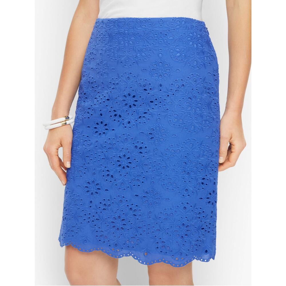 Talbots A-Line Eyelet Skirt size 6